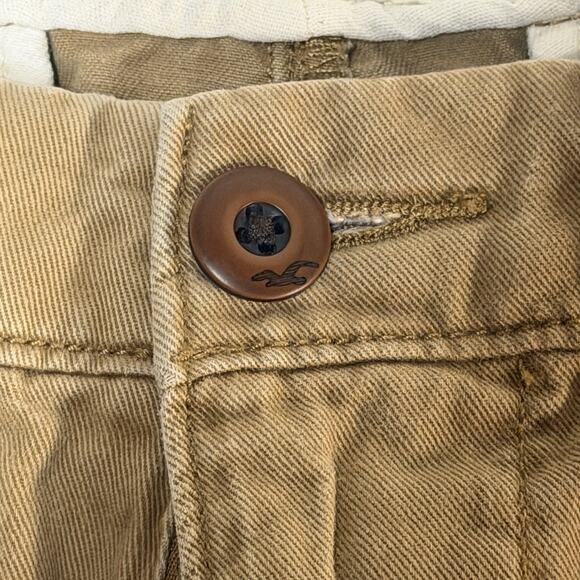 Hollister Classic Straight Khaki Pants Tan Chino Men's Size 28x30 - Picture 6 of 14
